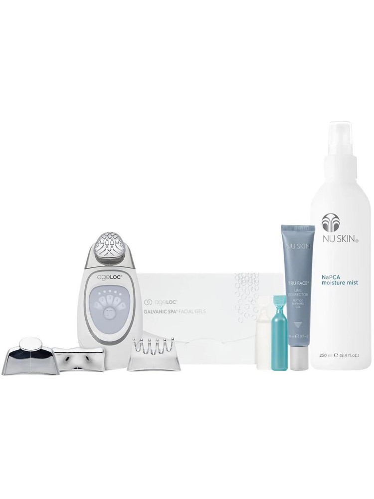 NuSkin ageLOC Galvanic Spa Face care Essentials sada s gélmi