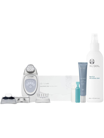 NuSkin ageLOC Galvanic Spa Face care Essentials sada s gélmi
