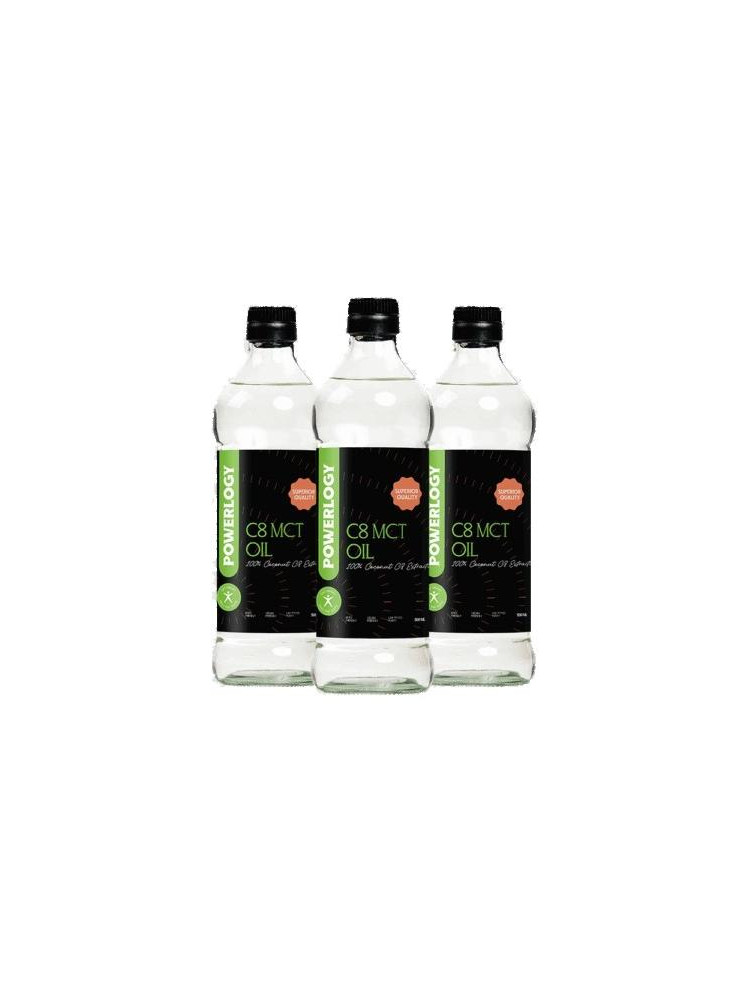 Powerlogy C8 MCT Oil 3 x 500 ml