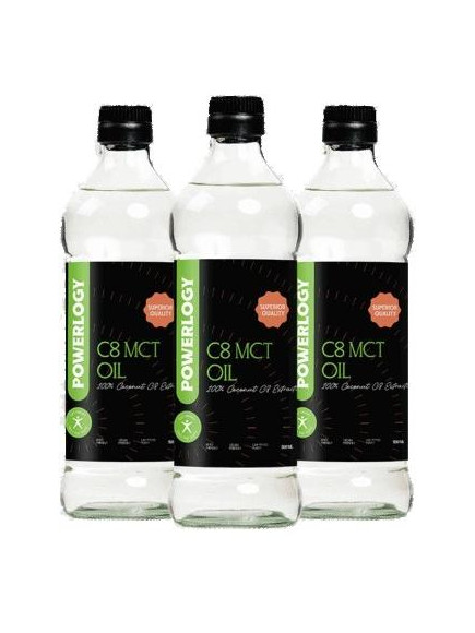 Powerlogy C8 MCT Oil 3 x 500 ml