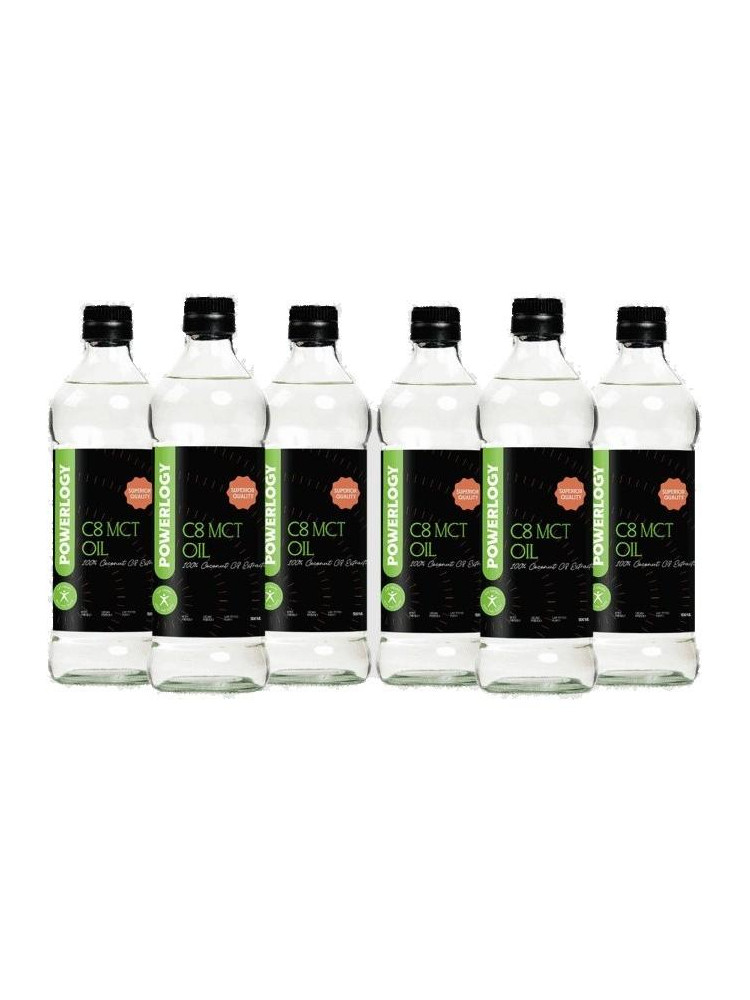 Powerlogy C8 MCT Oil 6 x 500 ml