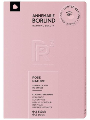 Očné vankúšiky, vegánske obklady ROSE NATURE s chladivým a revitalizačným efektom