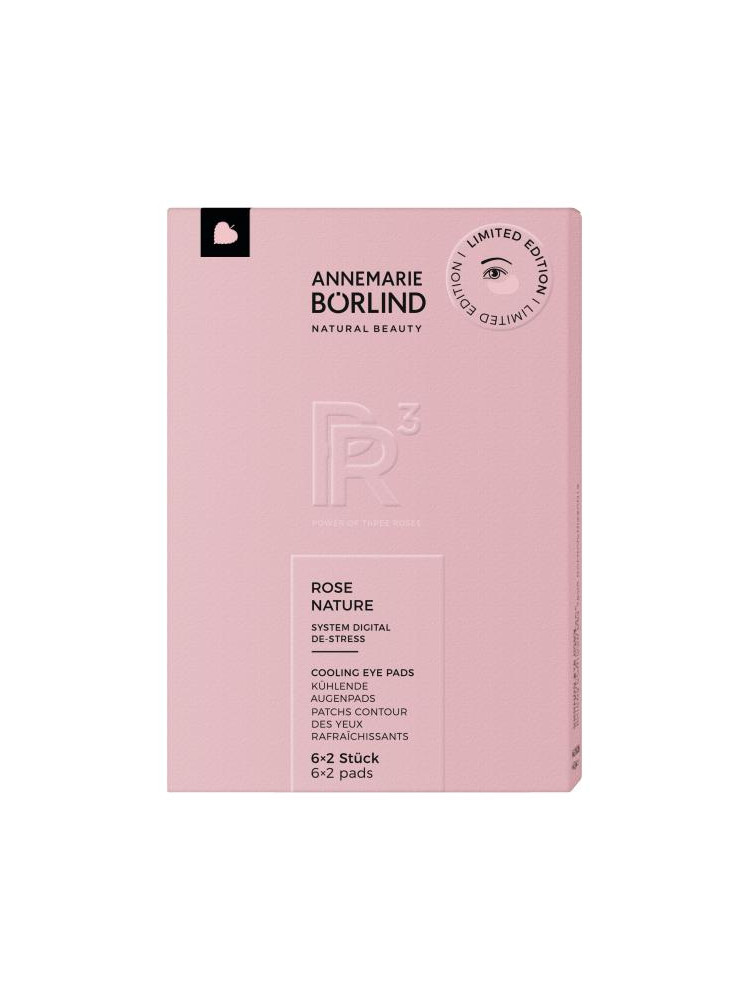 Očné vankúšiky, vegánske obklady ROSE NATURE s chladivým a revitalizačným efektom