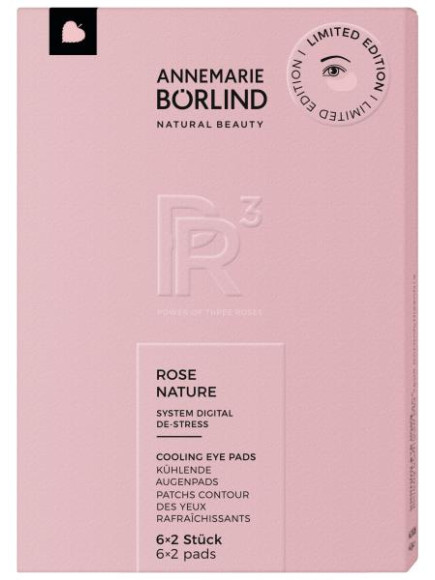 Očné vankúšiky, vegánske obklady ROSE NATURE s chladivým a revitalizačným efektom